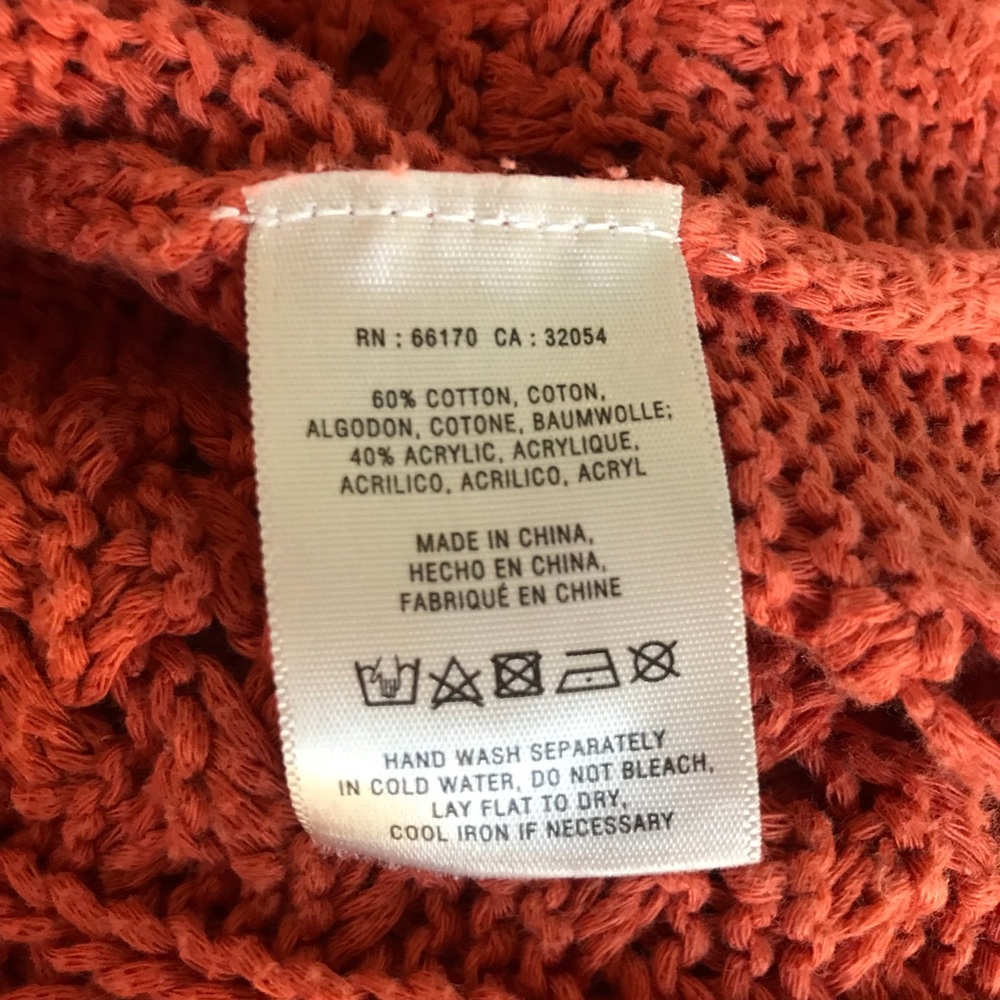 Anthropologie Rosie Neira Talmage Orange Cardigan - Picture 7 of 8